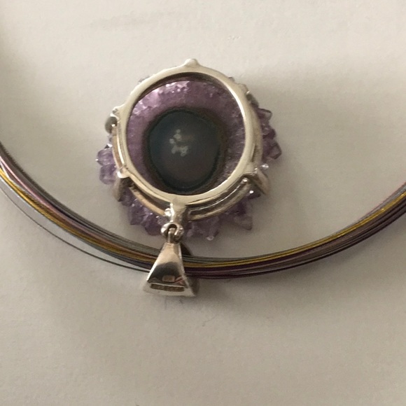 Unique design tanzanite stone pendant w/necklace - Picture 2 of 5